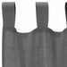 Perdele voal cu bucle 2 buc Gri închis 140x245 cm - WALTI WALTI