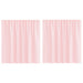 Perdele voal cu bucle 2 buc Roz deschis 140x140 cm - WALTI WALTI