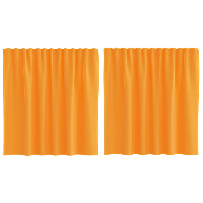 Perdele Voile cu Bucle 2 buc Portocaliu 140x140 cm - WALTI WALTI