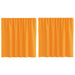 Perdele Voile cu Bucle 2 buc Portocaliu 140x140 cm - WALTI WALTI