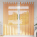 Perdele Voile cu Bucle 2 buc Portocaliu 140x245 cm - WALTI WALTI