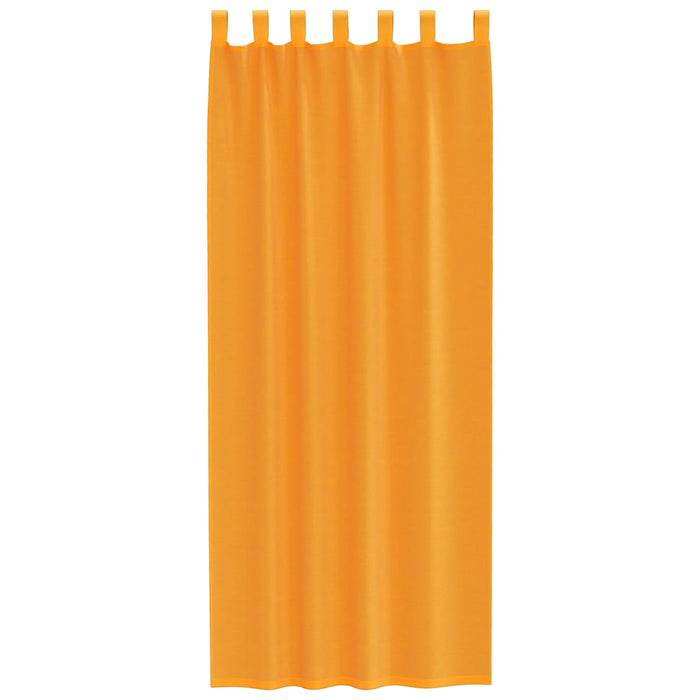 Perdele Voile cu Bucle 2 buc Portocaliu 140x260 cm - WALTI WALTI