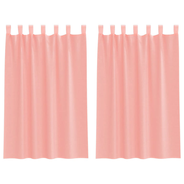 Perdele Voile cu Bucle 2 buc Roz 140x175 cm - WALTI WALTI