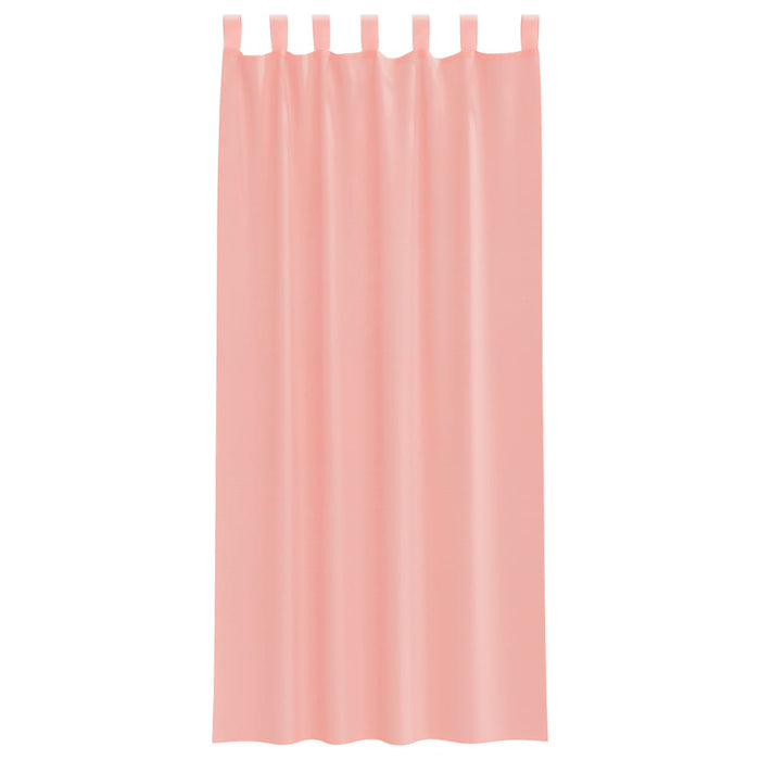 Perdele Voile cu Bucle 2 buc Roz 140x225 cm - WALTI WALTI