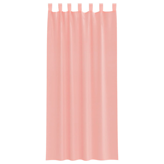 Perdele Voile cu Bucle 2 buc Roz 140x245 cm - WALTI WALTI