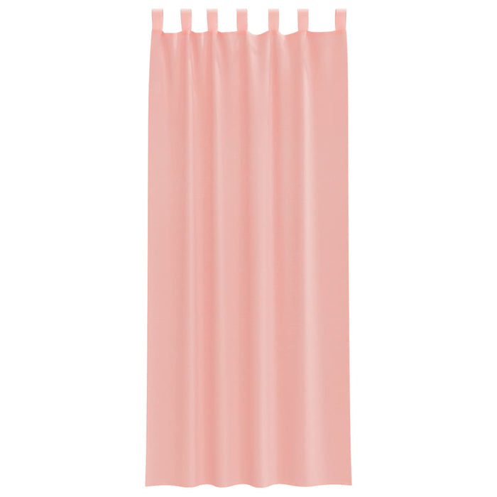 Perdele Voile cu Bucle 2 buc Roz 140x260 cm - WALTI WALTI