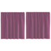 Perdele Voile cu Bucle 2 buc Violet 140x140 cm - WALTI WALTI