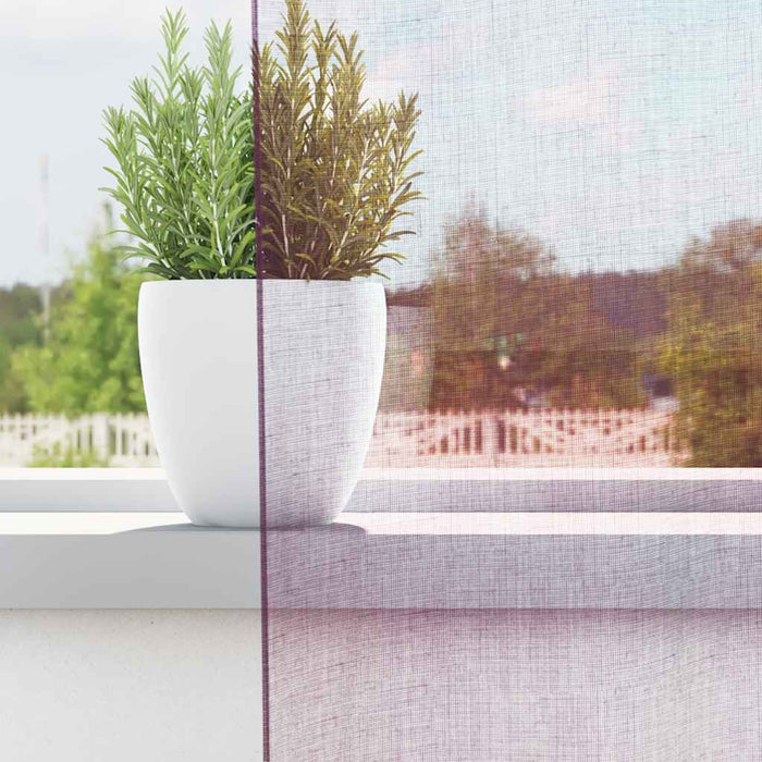 Perdele Voile cu Bucle 2 buc Violet 140x140 cm - WALTI WALTI