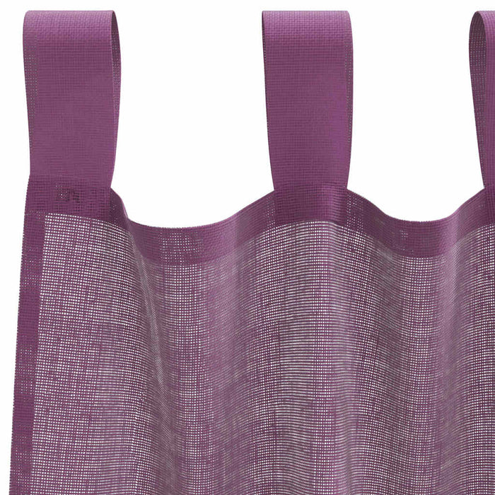 Perdele Voile cu Bucle 2 buc Violet 140x140 cm - WALTI WALTI