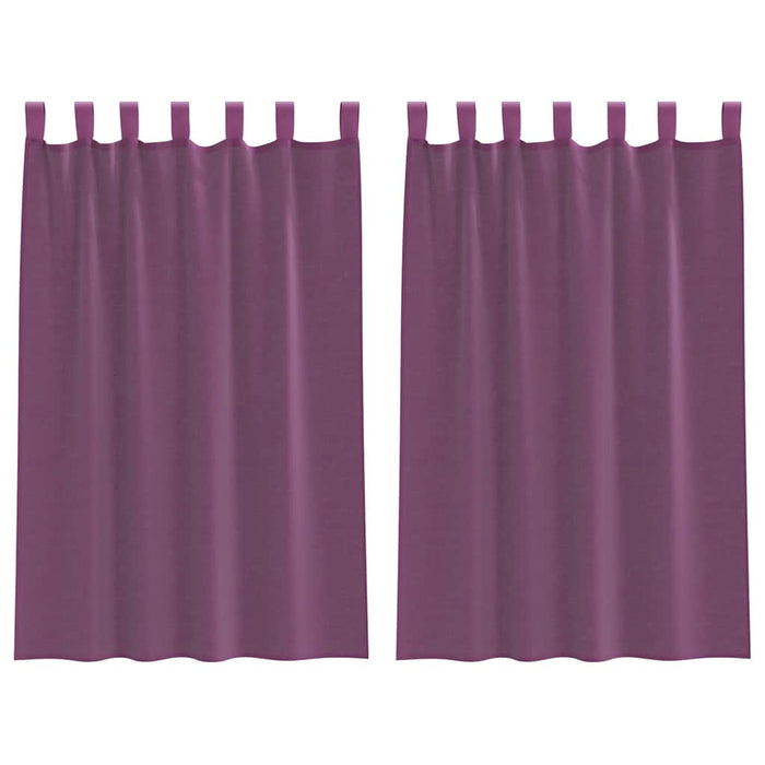 Perdele Voile cu Bucle 2 buc Violet 140x175 cm - WALTI WALTI