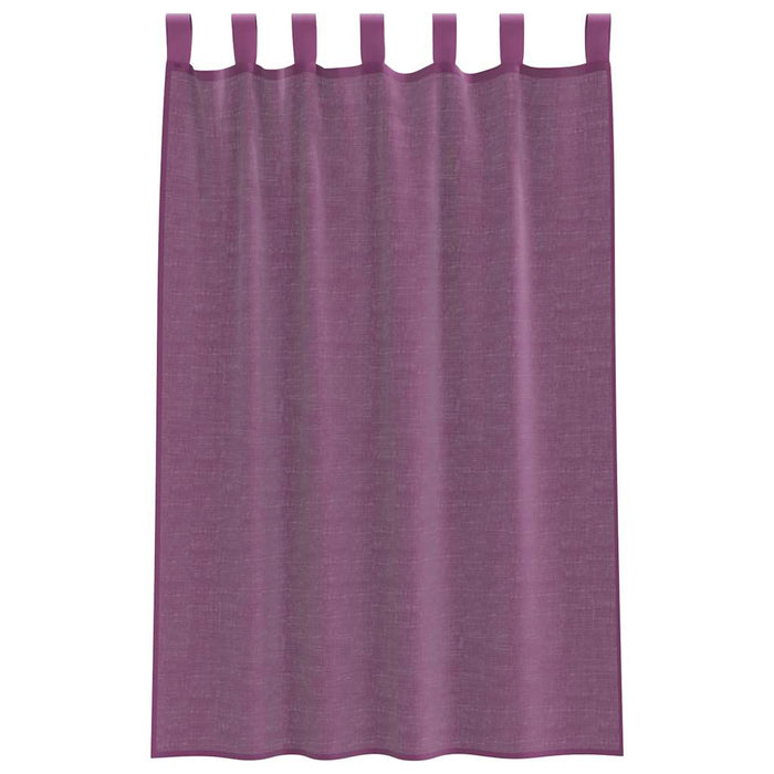 Perdele Voile cu Bucle 2 buc Violet 140x175 cm - WALTI WALTI