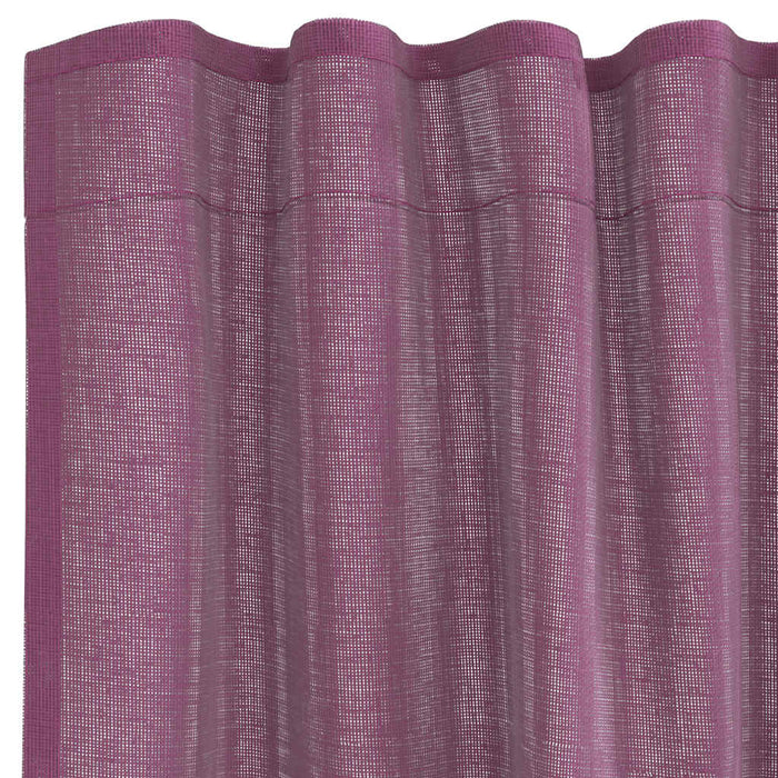 Perdele Voile cu Bucle 2 buc Violet 140x225 cm - WALTI WALTI