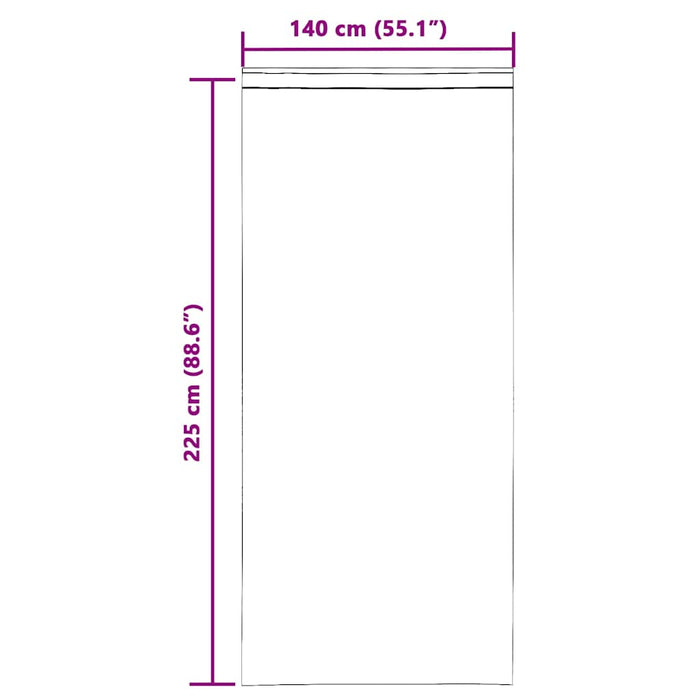 Perdele Voile cu Bucle 2 buc Violet 140x225 cm - WALTI WALTI