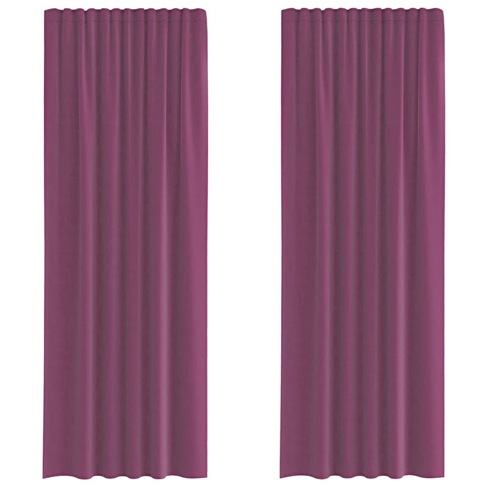 Perdele Voile cu Bucle 2 buc Violet 140x260 cm - WALTI WALTI