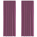 Perdele Voile cu Bucle 2 buc Violet 140x260 cm - WALTI WALTI