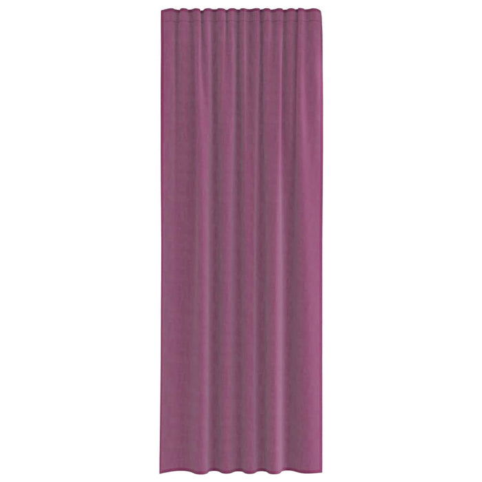 Perdele Voile cu Bucle 2 buc Violet 140x260 cm - WALTI WALTI