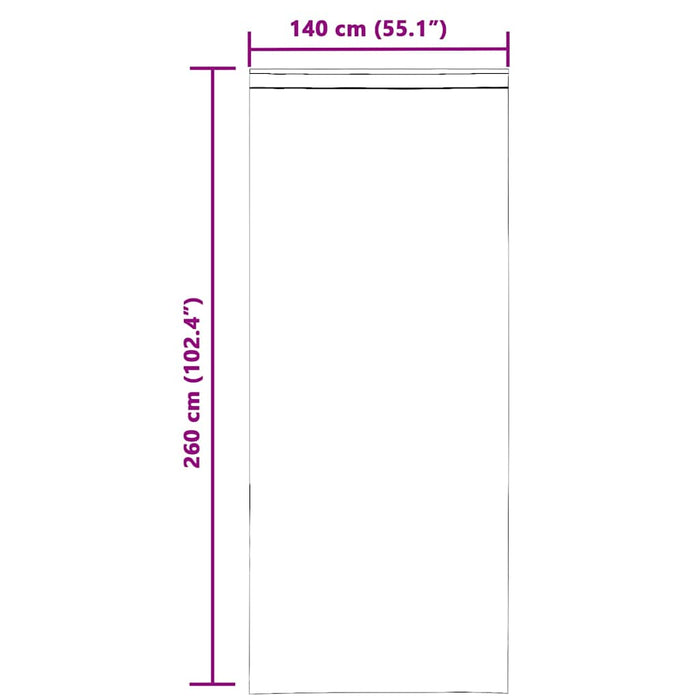 Perdele Voile cu Bucle 2 buc Violet 140x260 cm - WALTI WALTI