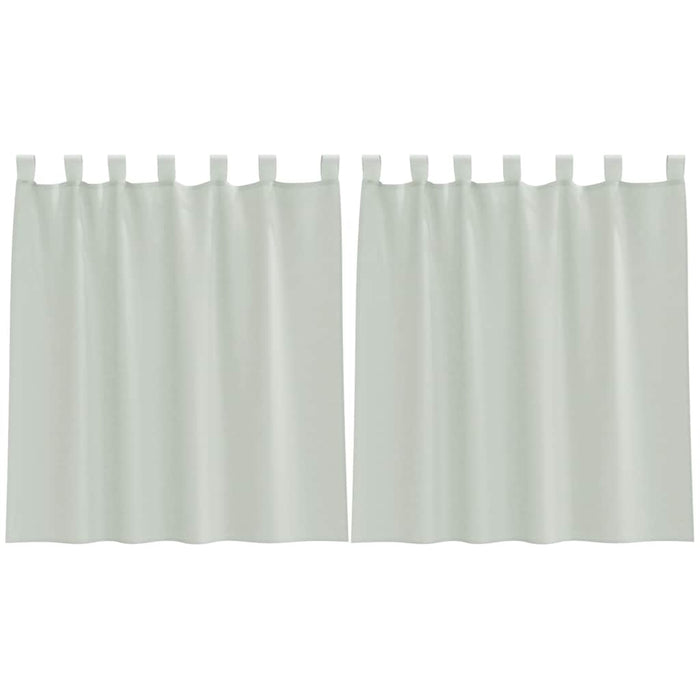 Perdele voal cu bucle 2 buc, gri deschis, 140x140 cm - WALTI WALTI