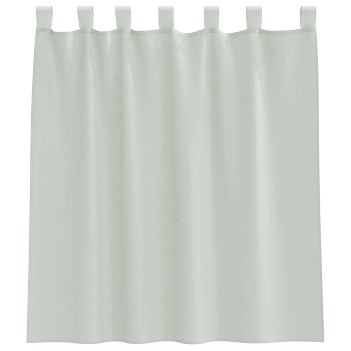 Perdele voal cu bucle 2 buc, gri deschis, 140x140 cm - WALTI WALTI