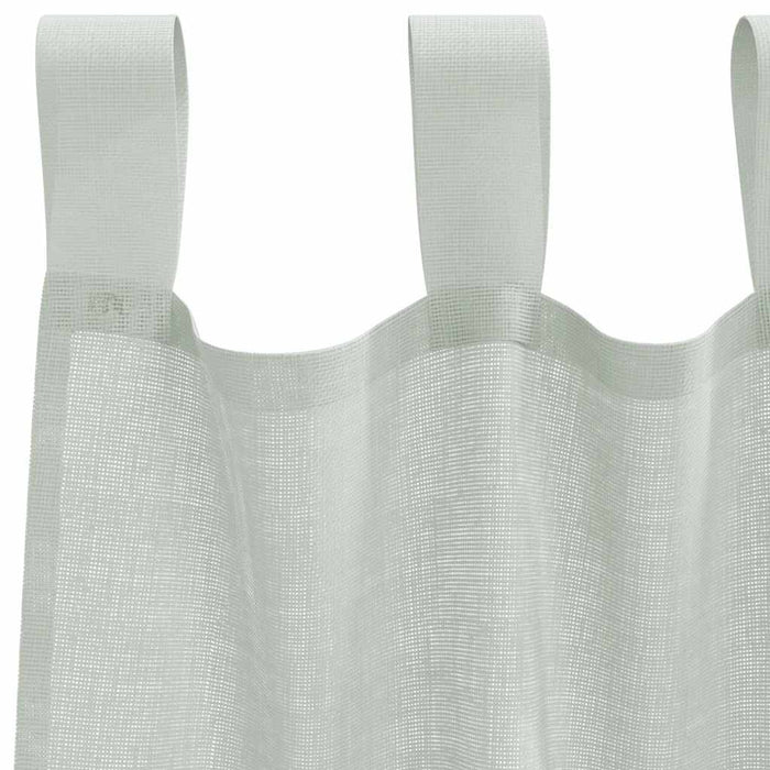 Perdele voal cu bucle 2 buc, gri deschis, 140x140 cm - WALTI WALTI