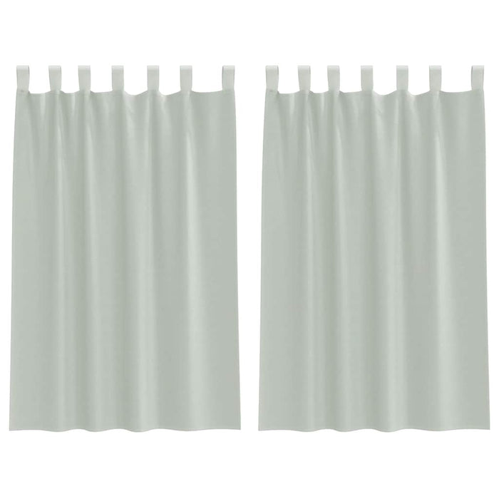 Perdele Voile cu Bucle 2 buc Gri deschis 140x175 cm - WALTI WALTI