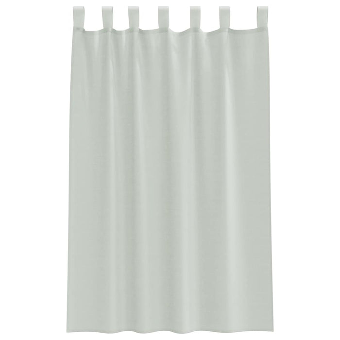 Perdele Voile cu Bucle 2 buc Gri deschis 140x175 cm - WALTI WALTI