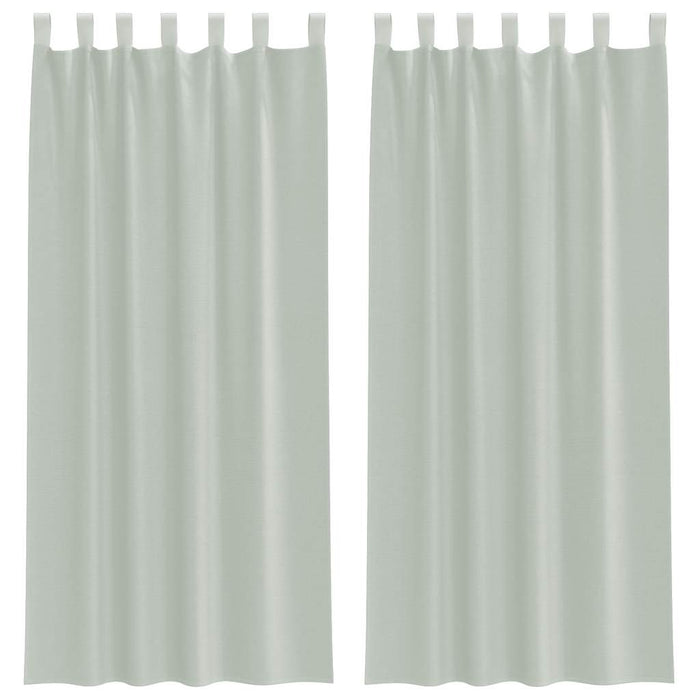 Perdele Voile cu Bucle 2 buc Gri deschis 140x245 cm - WALTI WALTI