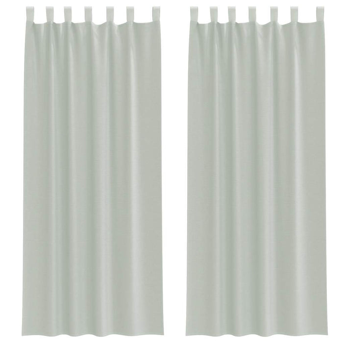 Perdele voal cu bucle 2 buc Gri deschis 140x260 cm - WALTI WALTI