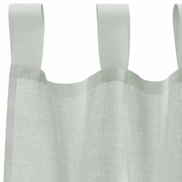 Perdele voal cu bucle 2 buc Gri deschis 140x260 cm - WALTI WALTI