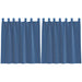 Perdele Voile cu Bucle 2 buc Albastru Regal 140x140 cm - WALTI WALTI
