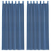 Perdele voal cu bucle 2 buc, albastru regal, 140x225 cm - WALTI WALTI