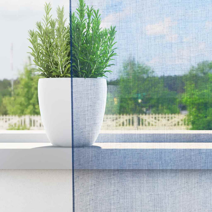 Perdele Voile cu Bucle 2 buc Albastru Regal 140x245 cm - WALTI WALTI
