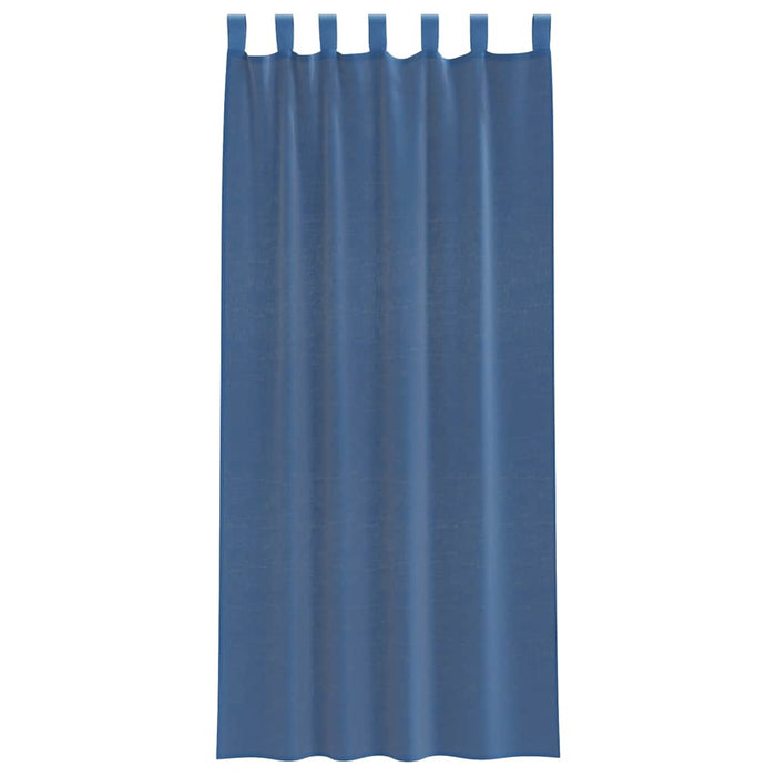 Perdele Voile cu Bucle 2 buc Albastru Regal 140x245 cm - WALTI WALTI
