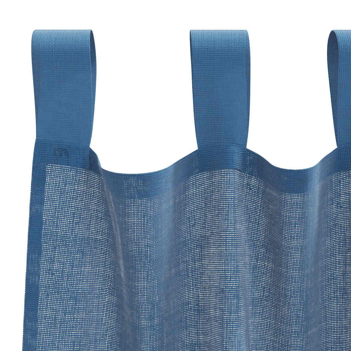 Perdele Voile cu Bucle 2 buc Albastru Regal 140x245 cm - WALTI WALTI