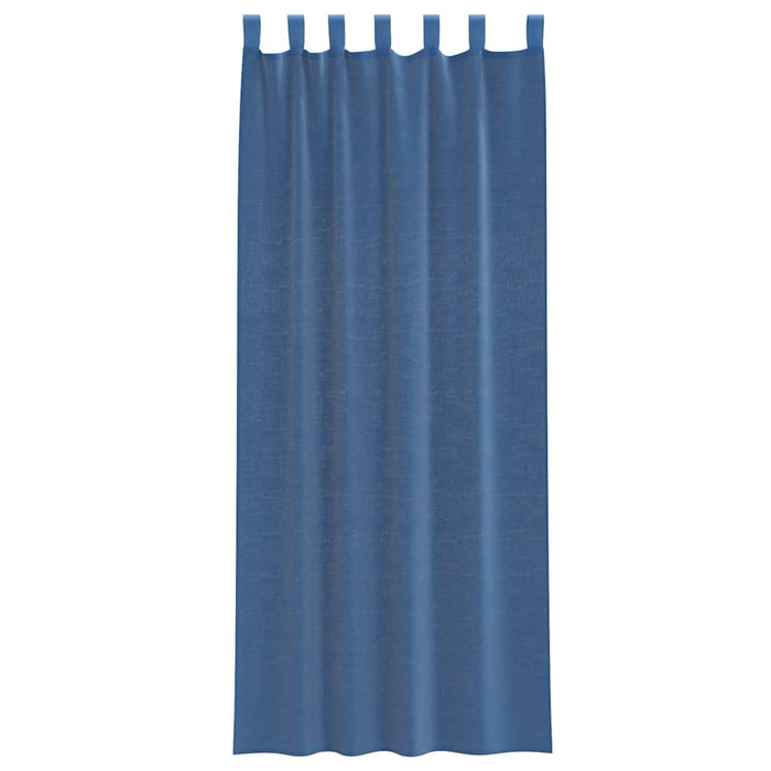 Perdele Voile cu Bucle 2 buc Albastru Regal 140x260 cm - WALTI WALTI