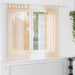 Perdele Voile cu Bucle 2 buc Nisip 140x140 cm - WALTI WALTI