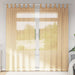 Perdele Voile cu Bucle 2 buc Nisip 140x245 cm - WALTI WALTI