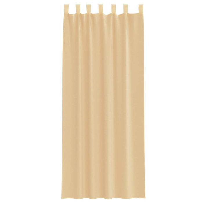 Perdele Voile cu Bucle 2 buc Nisip 140x260 cm - WALTI WALTI
