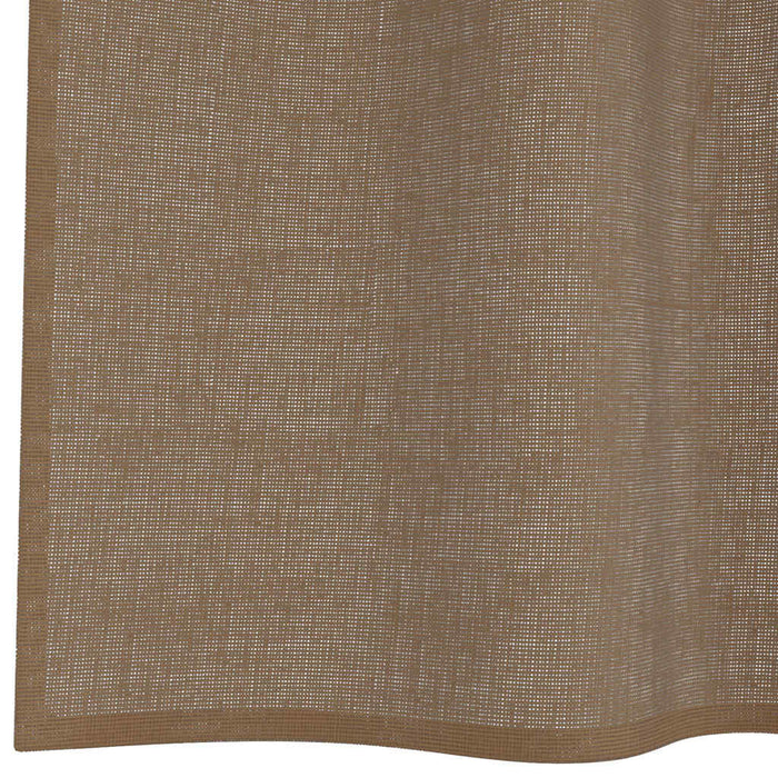 Perdele voal cu bucle 2 buc, maro deschis, 140x175 cm - WALTI WALTI