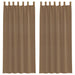 Perdele voal cu bucle 2 buc, maro deschis, 140x225 cm - WALTI WALTI