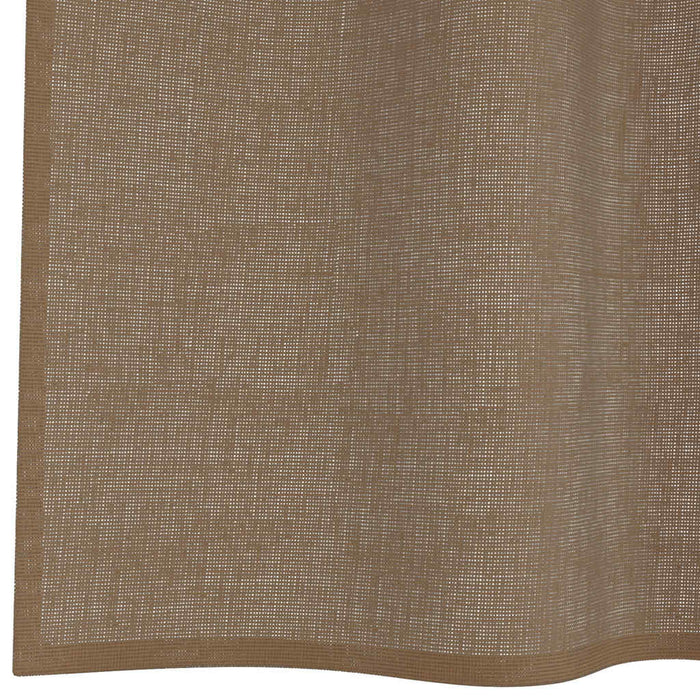 Perdele voal cu bucle 2 buc, maro deschis, 140x225 cm - WALTI WALTI