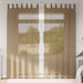 Perdele voal cu bucle 2 buc, maro deschis, 140x225 cm - WALTI WALTI