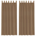Perdele voal cu bucle 2 buc, maro deschis, 140x245 cm - WALTI WALTI