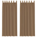 Perdele Voile cu Bucle 2 buc Maro Deschis 140x260 cm - WALTI WALTI