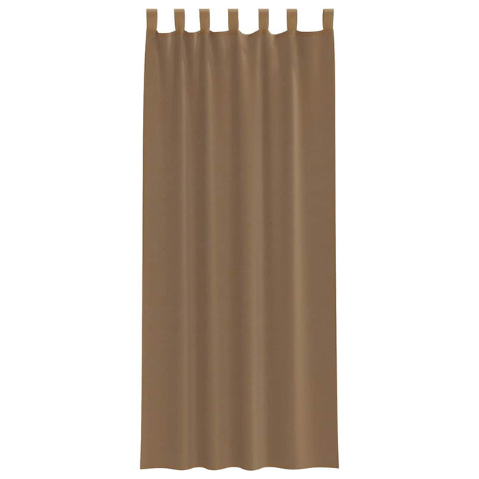 Perdele Voile cu Bucle 2 buc Maro Deschis 140x260 cm - WALTI WALTI