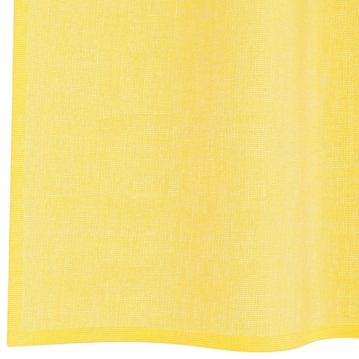 Perdele voal cu bucle 2 buc, galben, 140x140 cm - WALTI WALTI