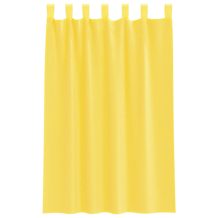 Perdele Voile cu Bucle 2 buc Galben 140x175 cm - WALTI WALTI