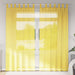 Perdele voal cu bucle 2 buc, galben, 140x225 cm - WALTI WALTI