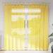 Perdele Voile cu Bucle 2 buc Galben 140x245 cm - WALTI WALTI