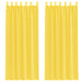Perdele Voile cu Bucle 2 buc Galben 140x260 cm - WALTI WALTI